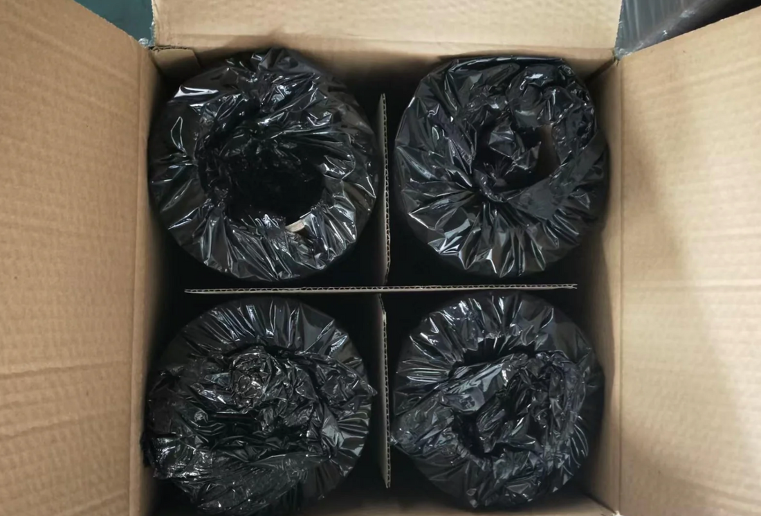18" Black Stretch Wrap | 80 Gauge | 1,500 Ft | 4 Rolls/Case