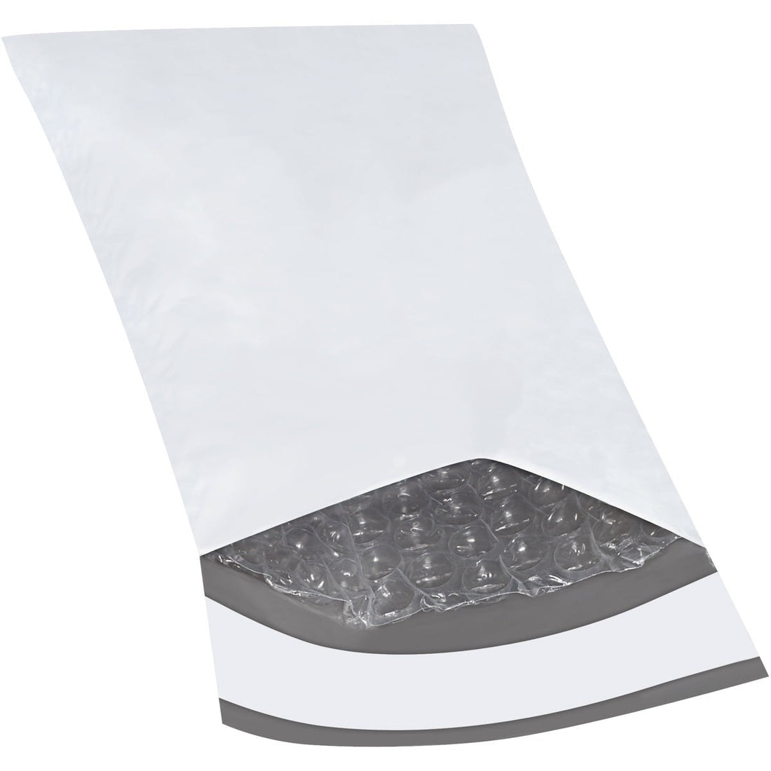 White poly bubble mailer